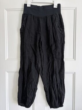 Italian Linen Cropped Pants